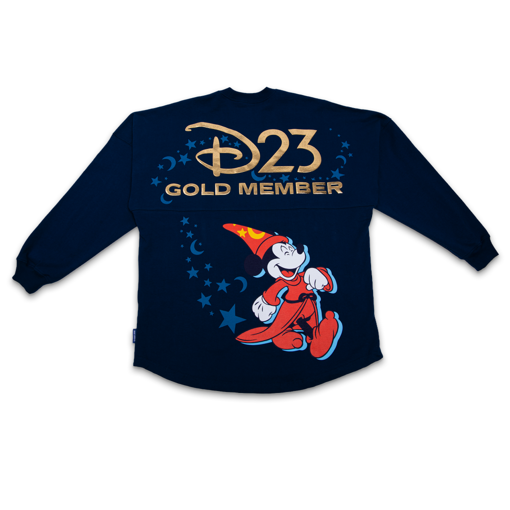 Gold Member Sorcerer Mickey Mouse Spirit Jersey for Adults &ndash; Fantasia