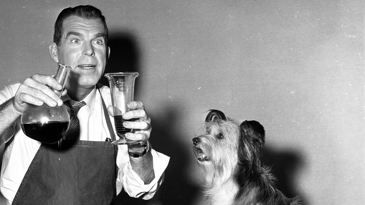 An image from the 1961 Disney film The Absent-Minded Professor.