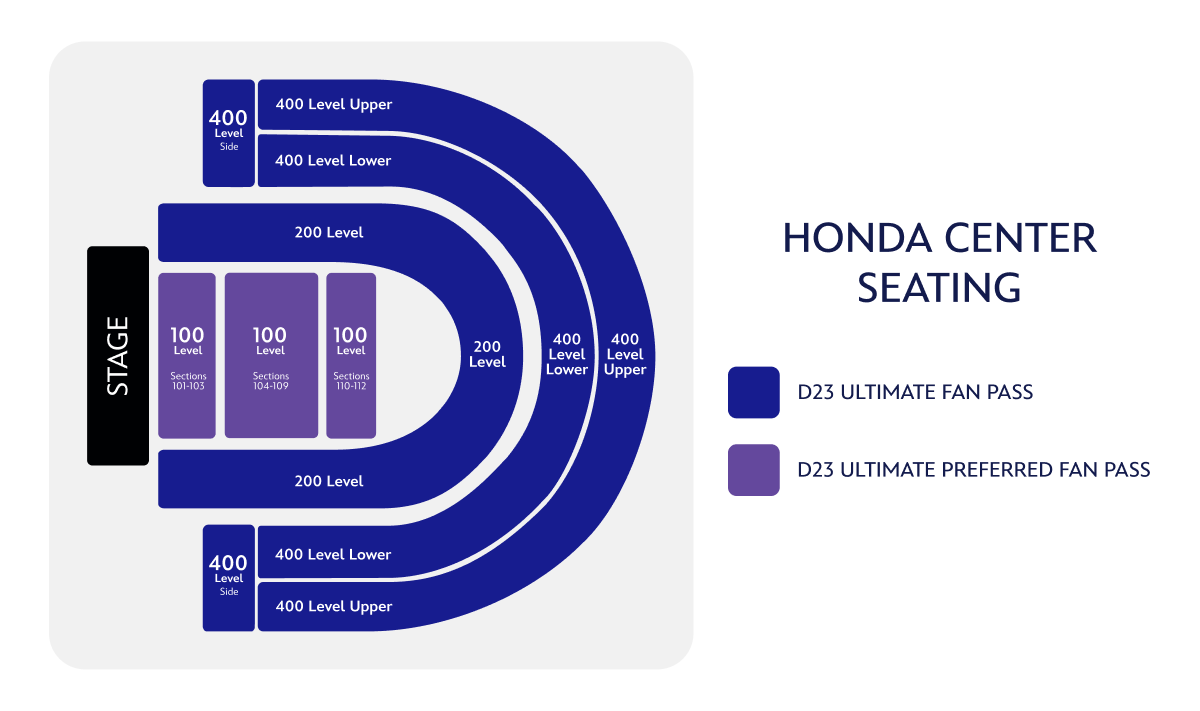Honda Center Seating Map