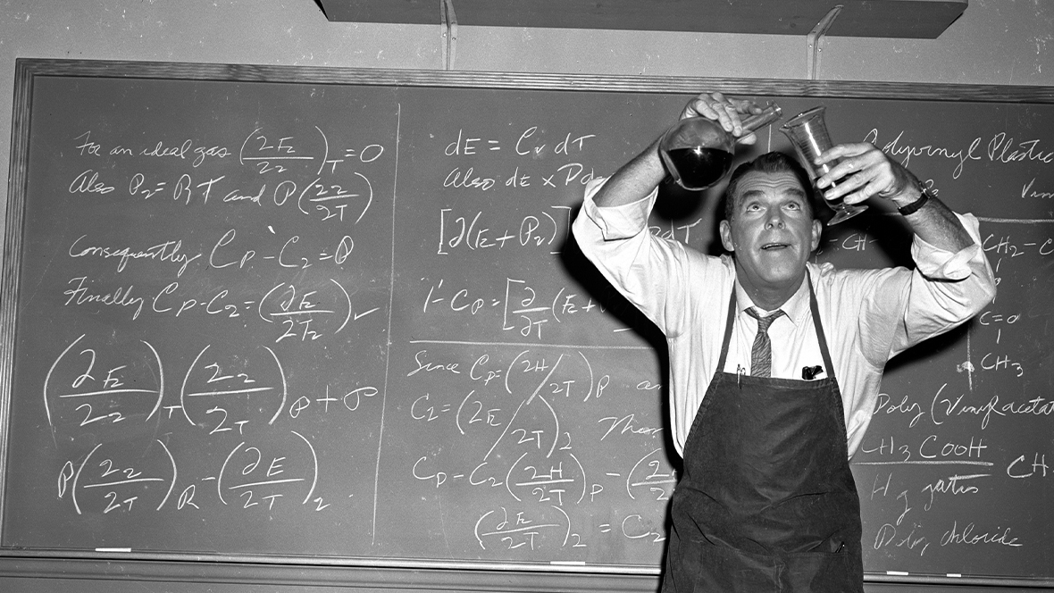 An image from the 1961 Disney film The Absent-Minded Professor.