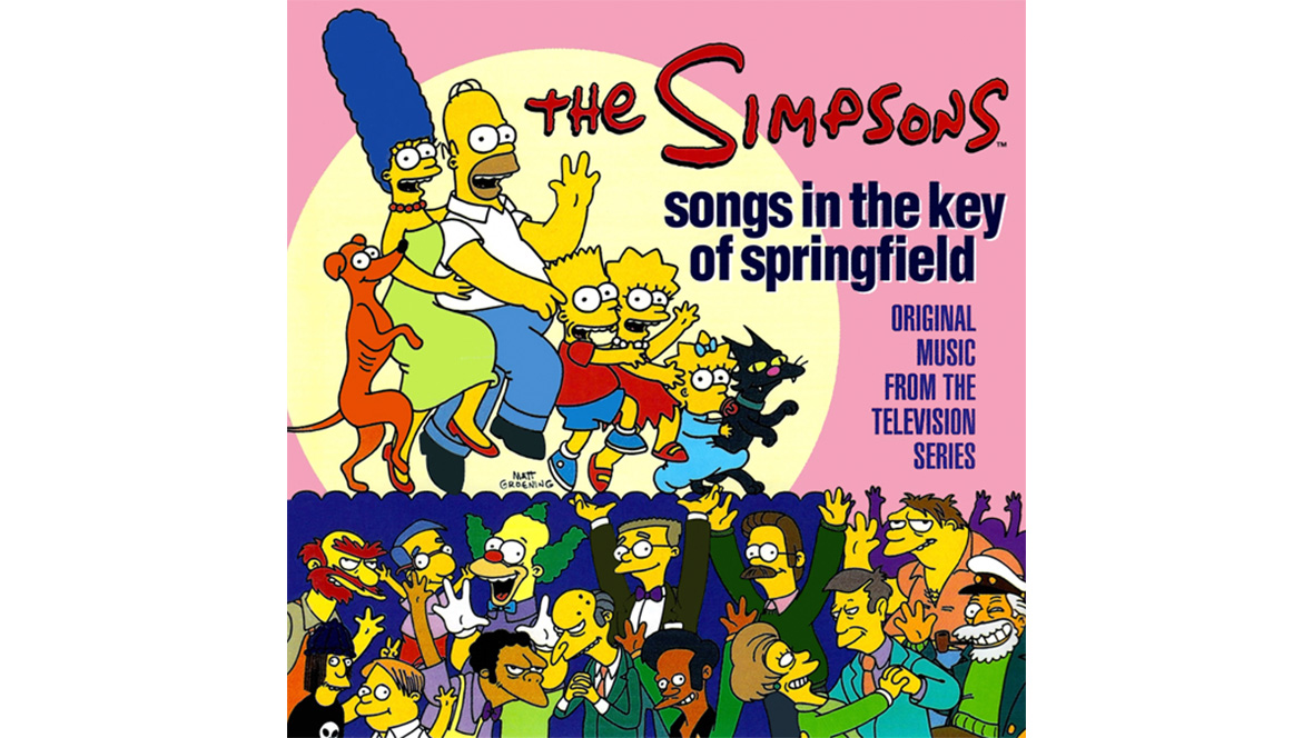 An image of the new Simpsons vinyl album Songs in the Key of Springfield, now available.