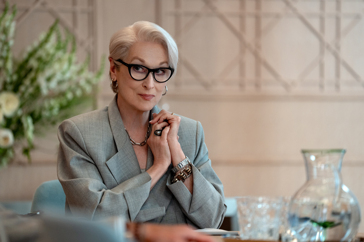 An image of Meryl Streep as Miranda Priestly from The Devil Wears Prada 2.