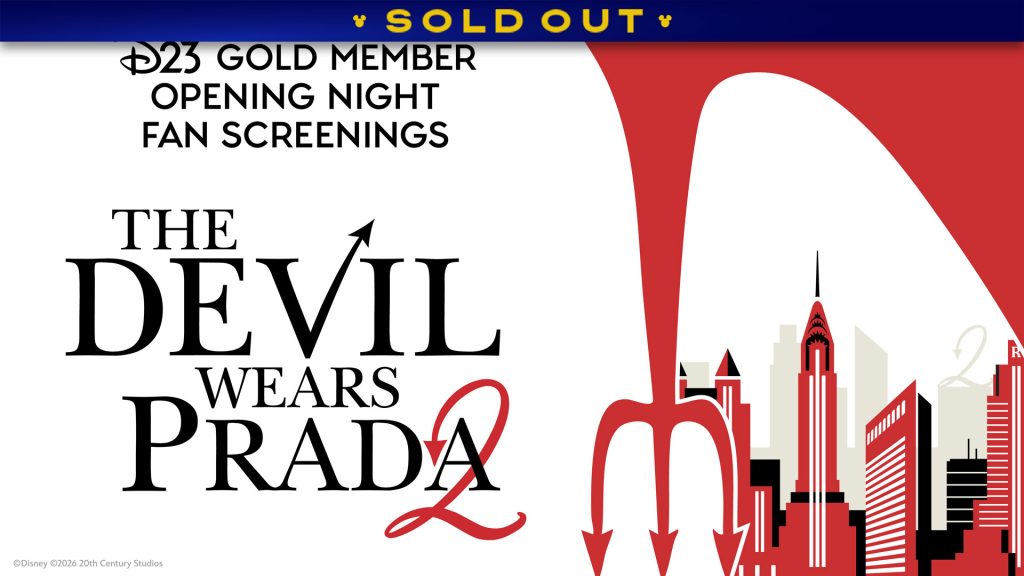 D23 Gold Member Opening Night Fan Screenings of The Devil Wears Prada 2