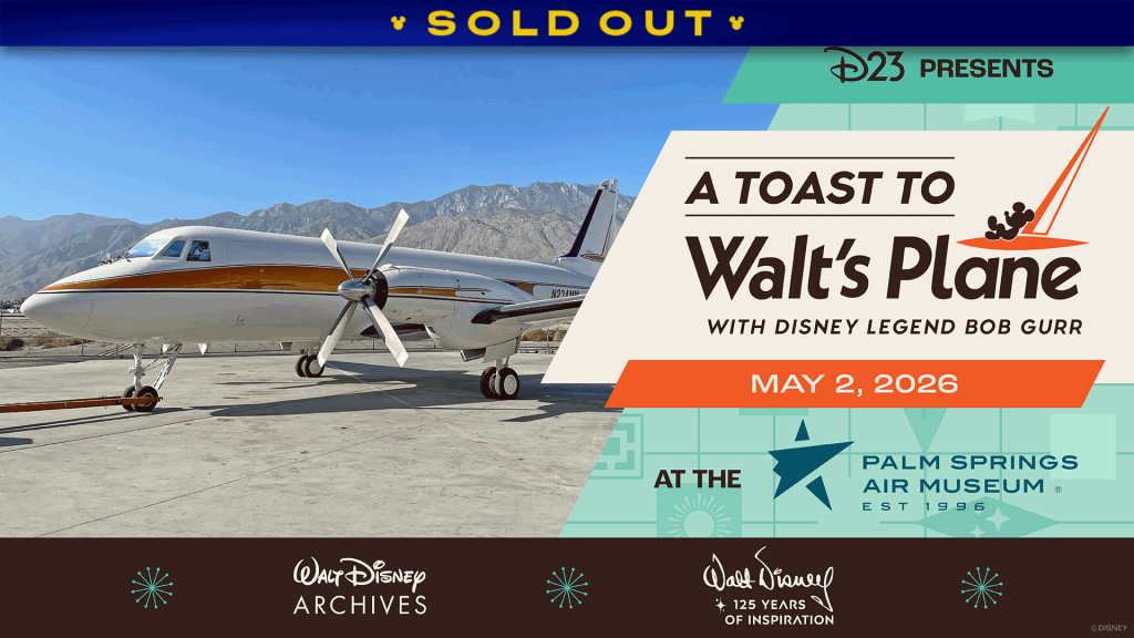 Walt Disney: 125 Years of Inspiration &ndash; D23 Presents A Toast to Walt&rsquo;s Plane with Disney Legend Bob Gurr