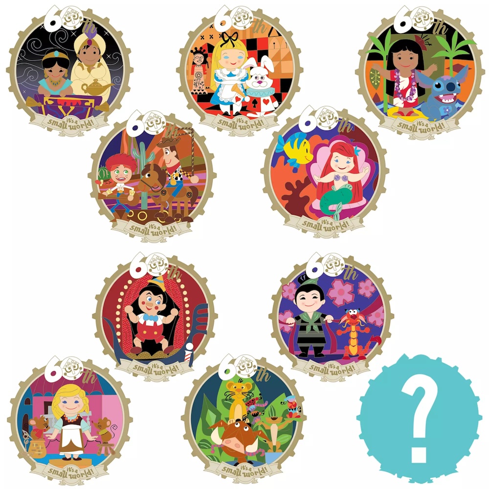 &ldquo;it&rsquo;s a small world&rdquo; 60th Anniversary Mystery Box Pin Collection &ndash; 2-Pc.