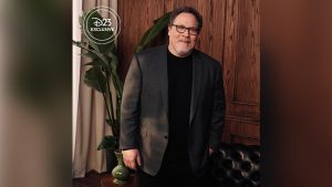 Disney Legend Jon Favreau&mdash;director, producer, and co-writer of Star Wars: The Mandalorian and Grogu&mdash;is seen backstage at CinemaCon 2026 in Las Vegas, NV, in this exclusive portrait.