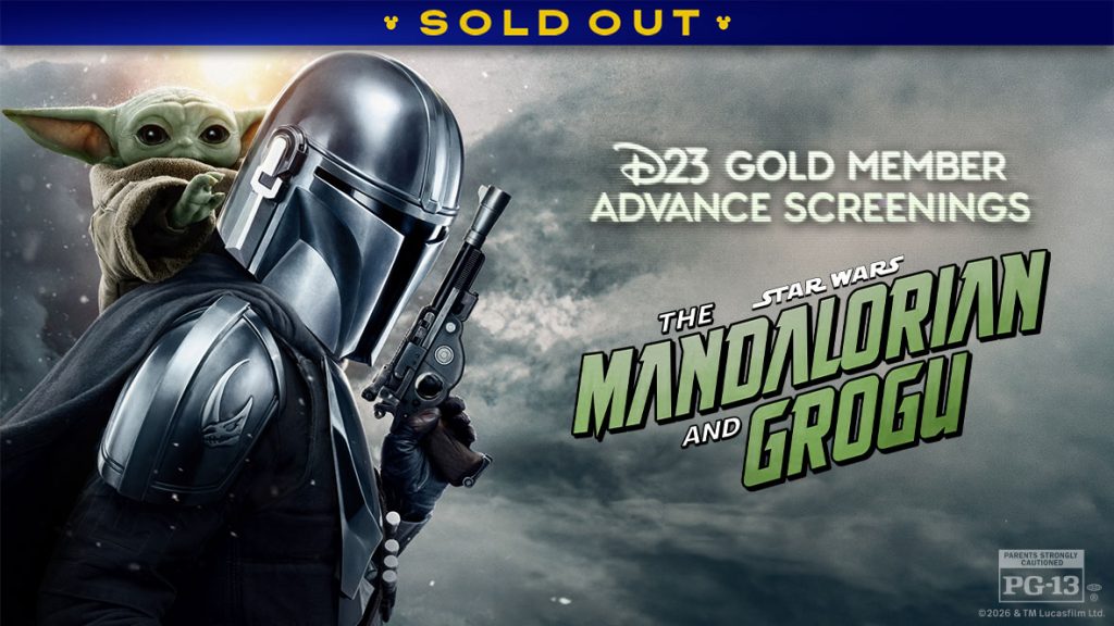 D23 Gold Member Advance Screenings of Star Wars: The Mandalorian and Grogu