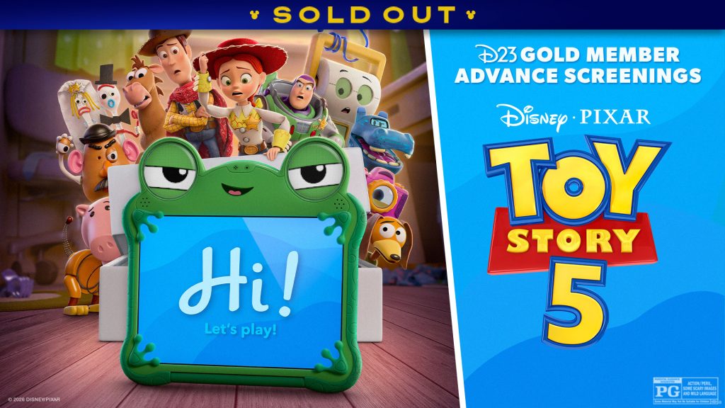 D23 Gold Member Advance Screenings of Disney and Pixar&rsquo;s Toy Story 5
