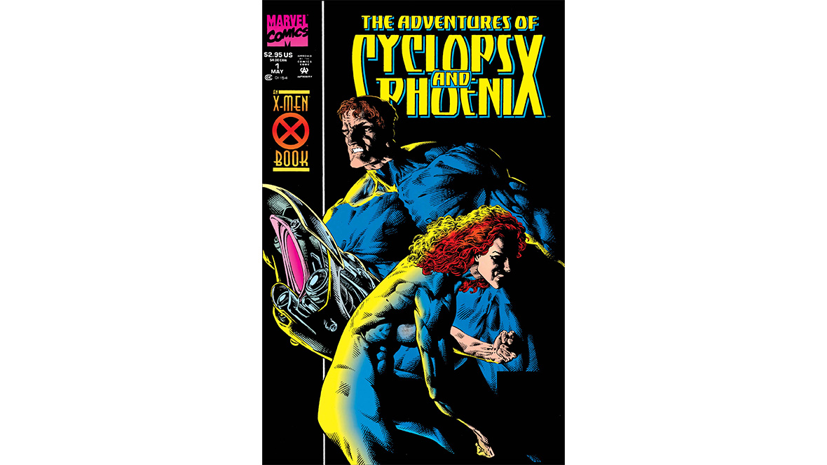 The cover for The Adventures of Cyclops and Phoenix. 