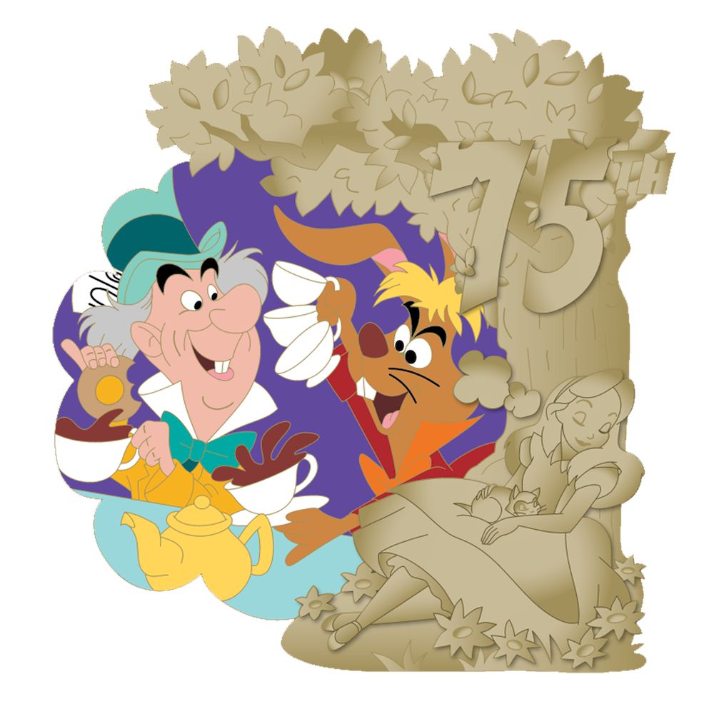 Alice in Wonderland 75th Anniversary Pin &ndash; The Mad Hatter & The March Hare