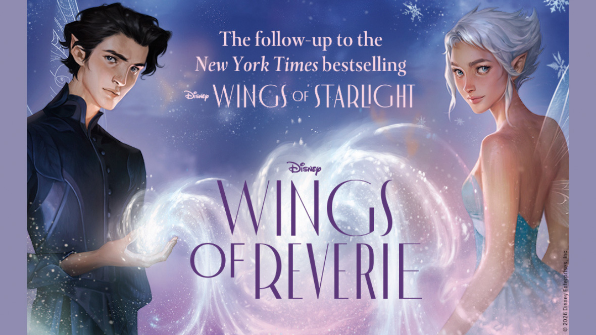 An image promoting the new Wings of Reverie young adult novel, the follow-up to the best-selling Wings of Starlight, available August 4, 2026.