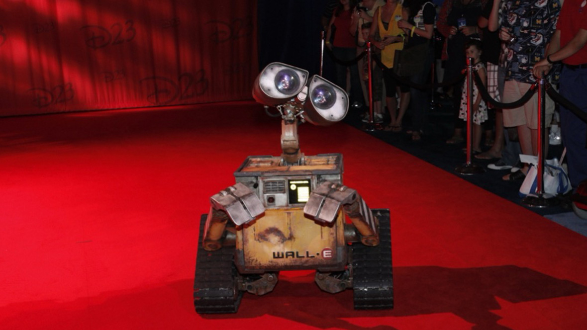 WALL&bull;E on the red carpet. 