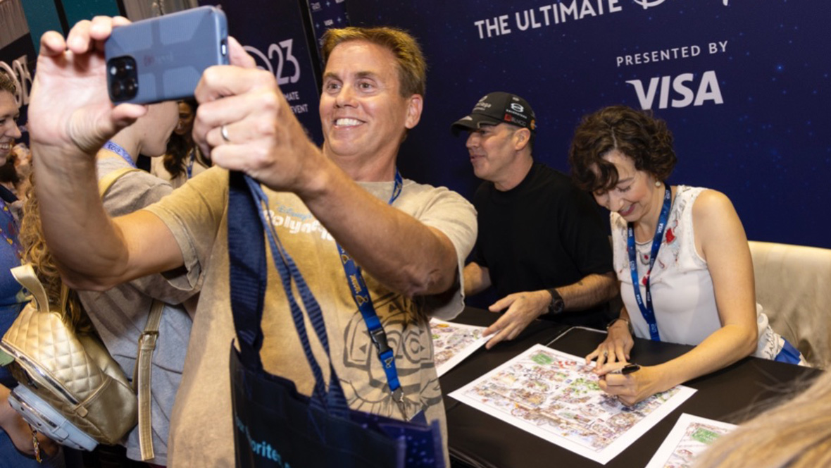 An attendee at a past D23 event. 