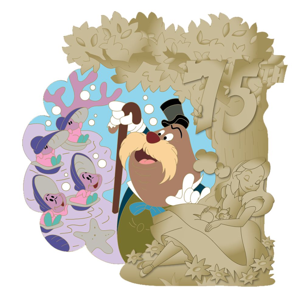 Alice in Wonderland 75th Anniversary Pin &ndash; The Walrus & The Oysters