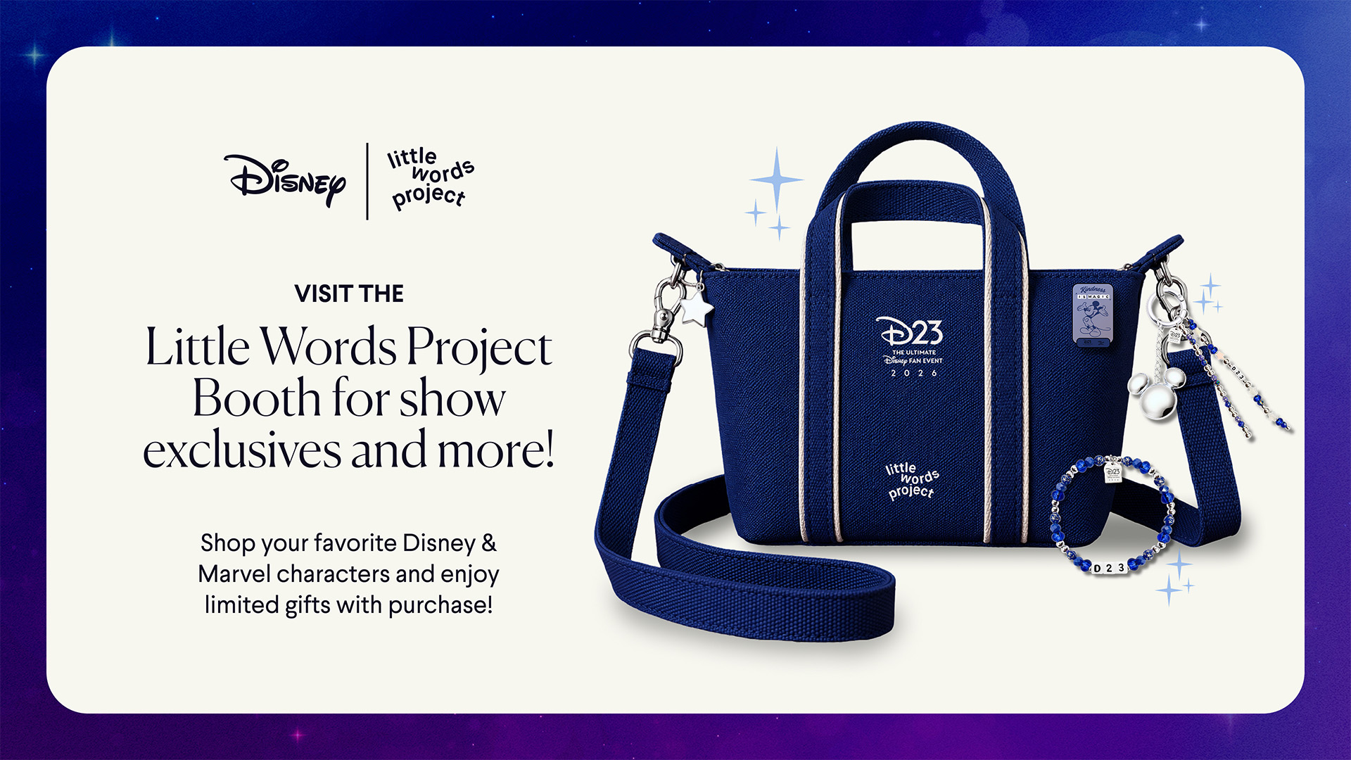 An exclusive Little Worlds Project bag and charms.