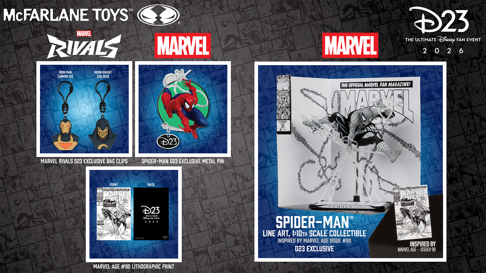 Exclusive D23 MacFarlane Toys.