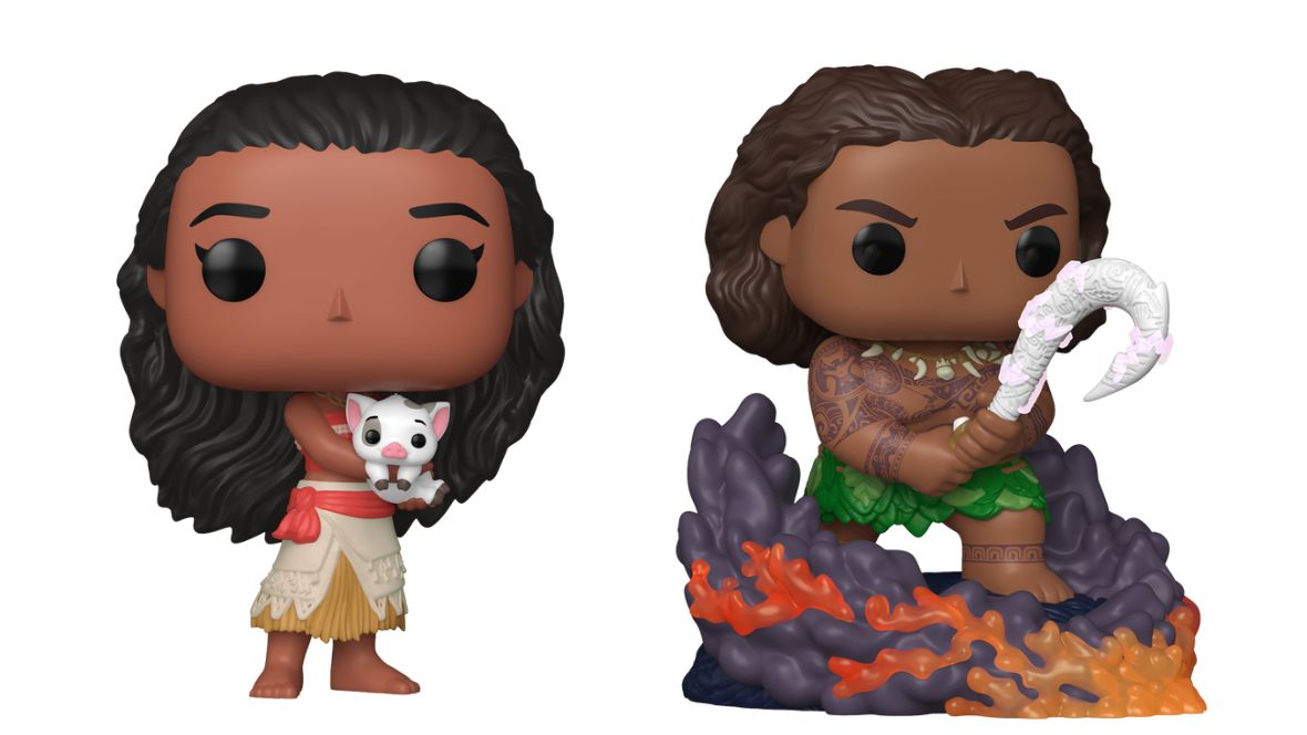 Two Moana collectibles from Funko Pop!