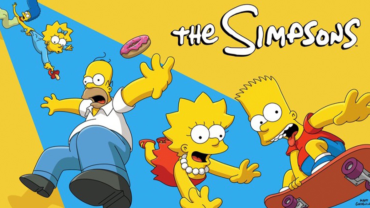 A promotional image of The Simpsons family. 