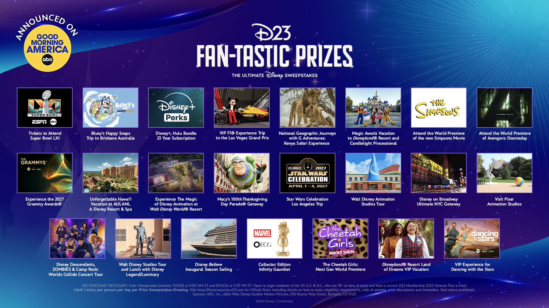 Fantastic Prizes 2026