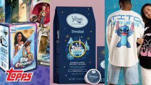 A triptych of three new items featured at D23: The Ultimate Disney Fan Event.