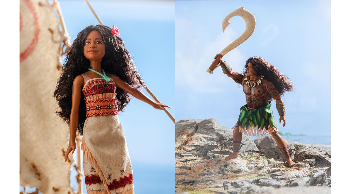 Two Moana-related dolls from Mattel.