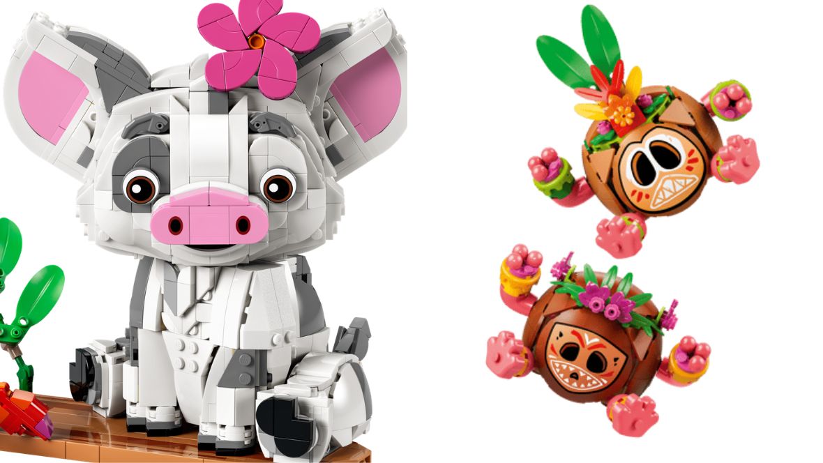 Images of two Moana-inspired LEGO sets.
