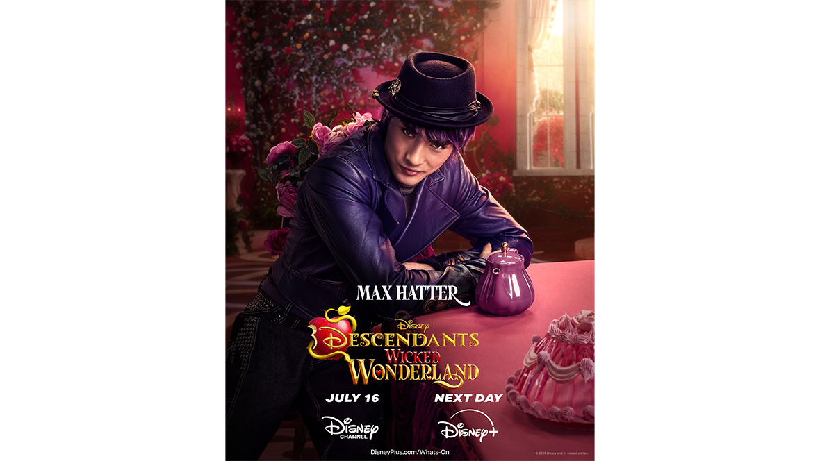 A promotional image of Brendon Tremblay as Max in Descendants: Wicked Wonderland.
