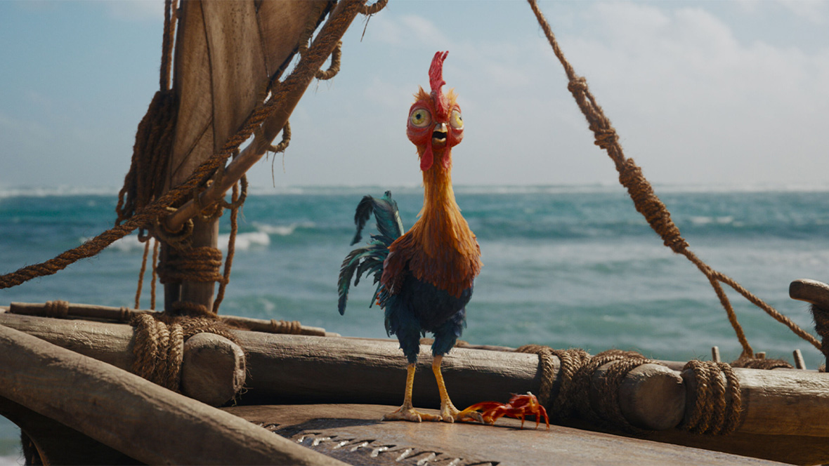 An image of Heihei in Disney&rsquo;s live-action reimagining of the Oscar-nominated animated adventure Moana.