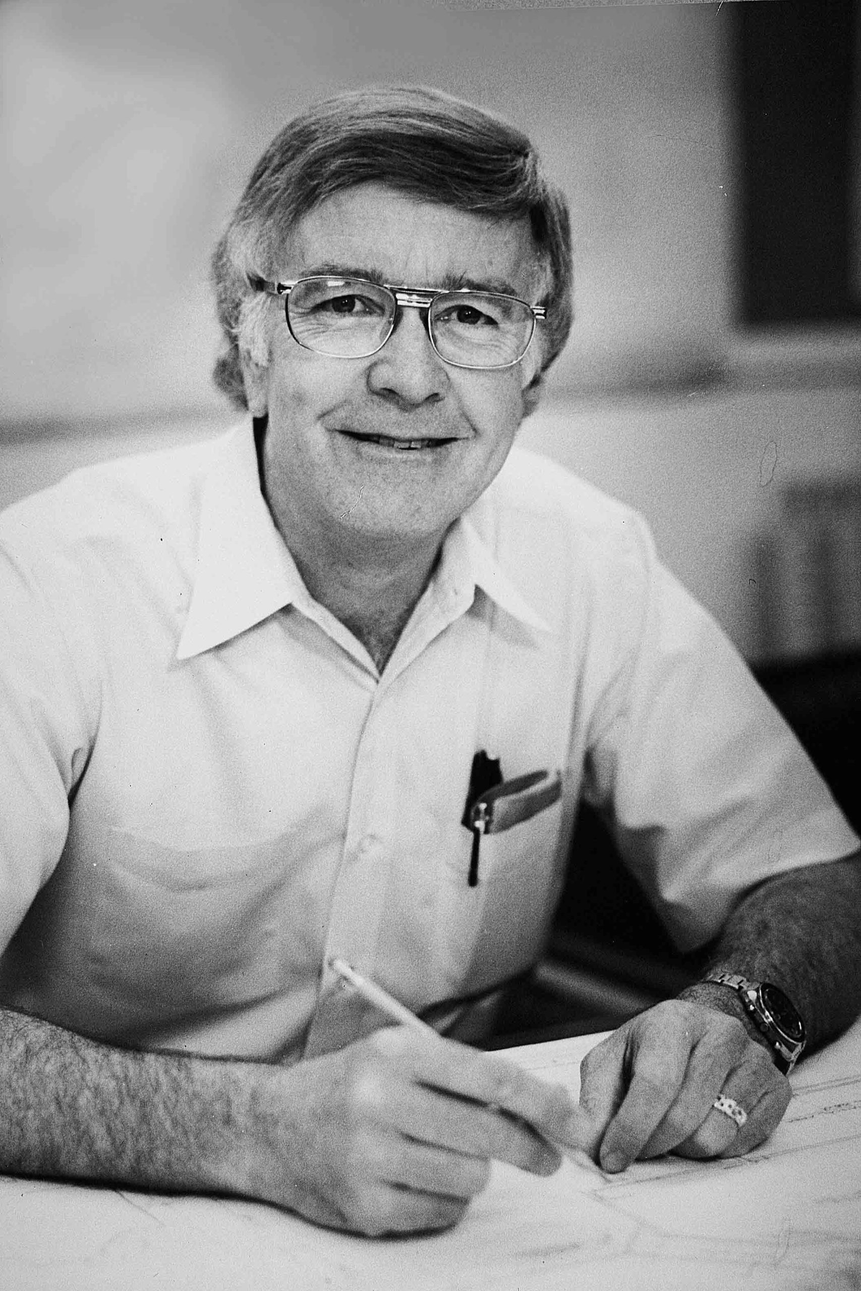 Don Iwerks smiling at the camera.