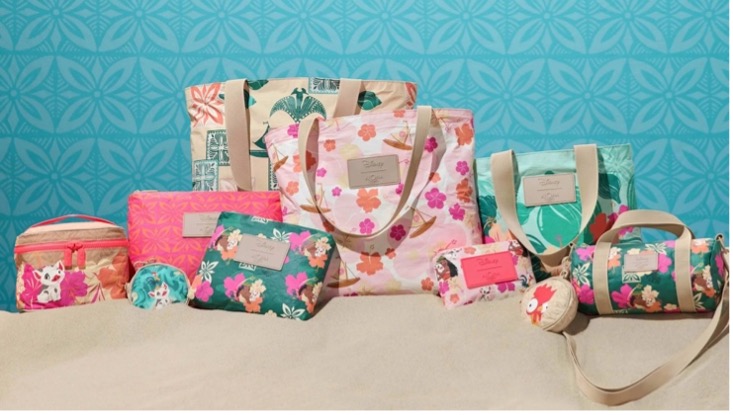 An image of ALOHA&rsquo;s special-edition collection of bags inspired by Moana.