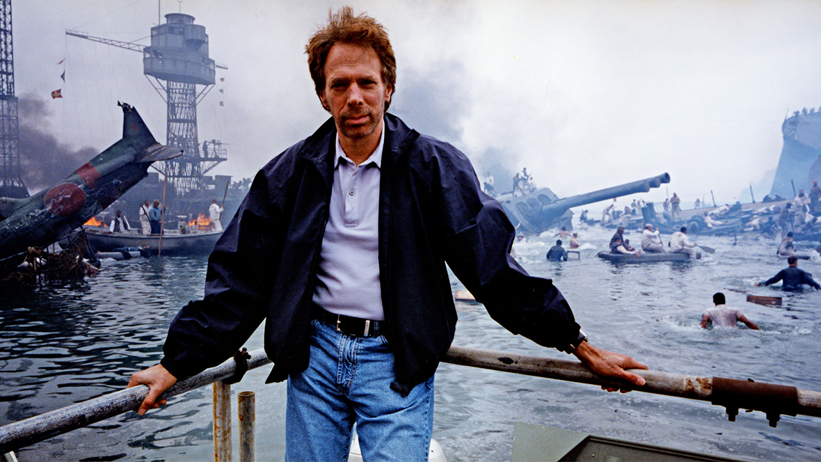Disney Legend Jerry Bruckheimer on the set of Pearl Harbor