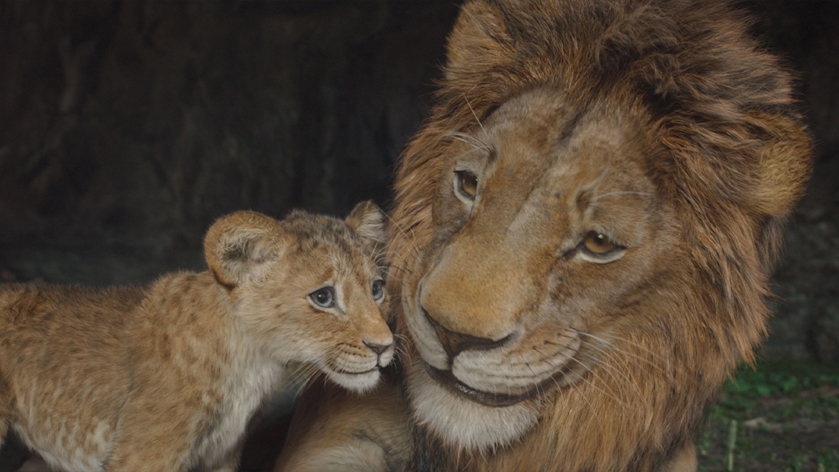 Kiara and Simba in Disney's Mufasa: The Lion King