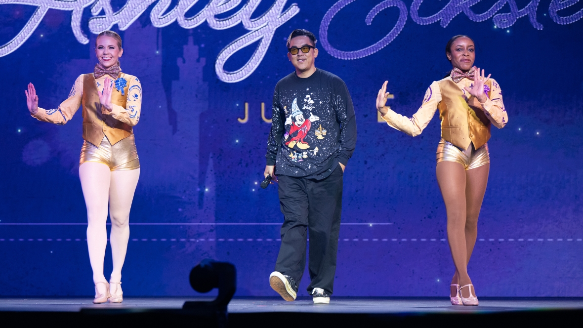 Images of the judges for the D23 2026 Mousequerade costume contest at D23: The Ultimate Disney Fan Event&mdash;from left to right, Ashley Eckstein, Bobby Kim, and Yvette Nicole Brown.