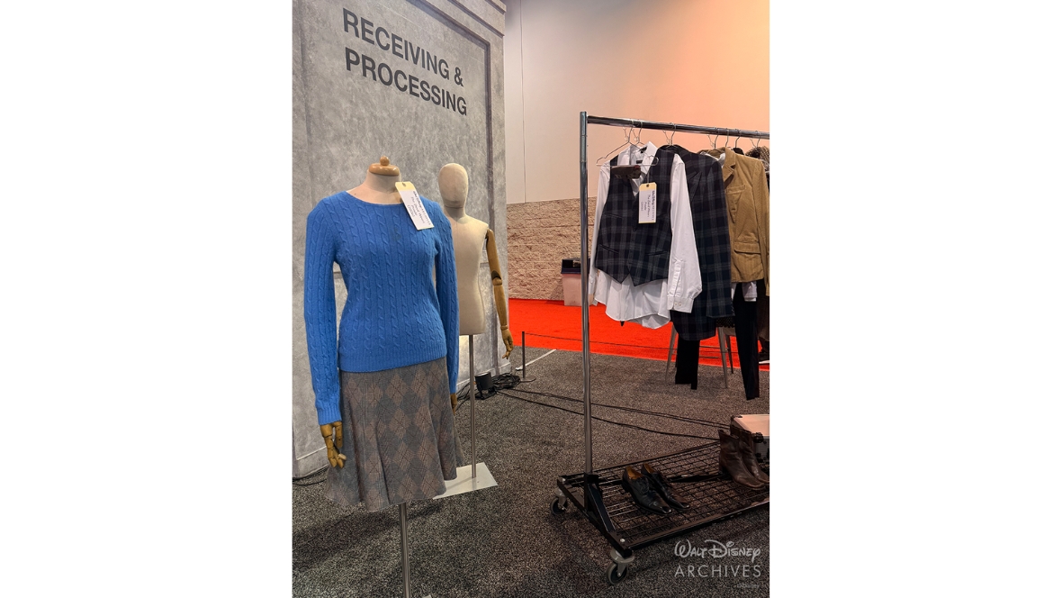 An image of objects in the &ldquo;Receiving & Processing&rdquo; section of Walt Disney Archives: Uncrated at D23: The Ultimate Disney Fan Event.