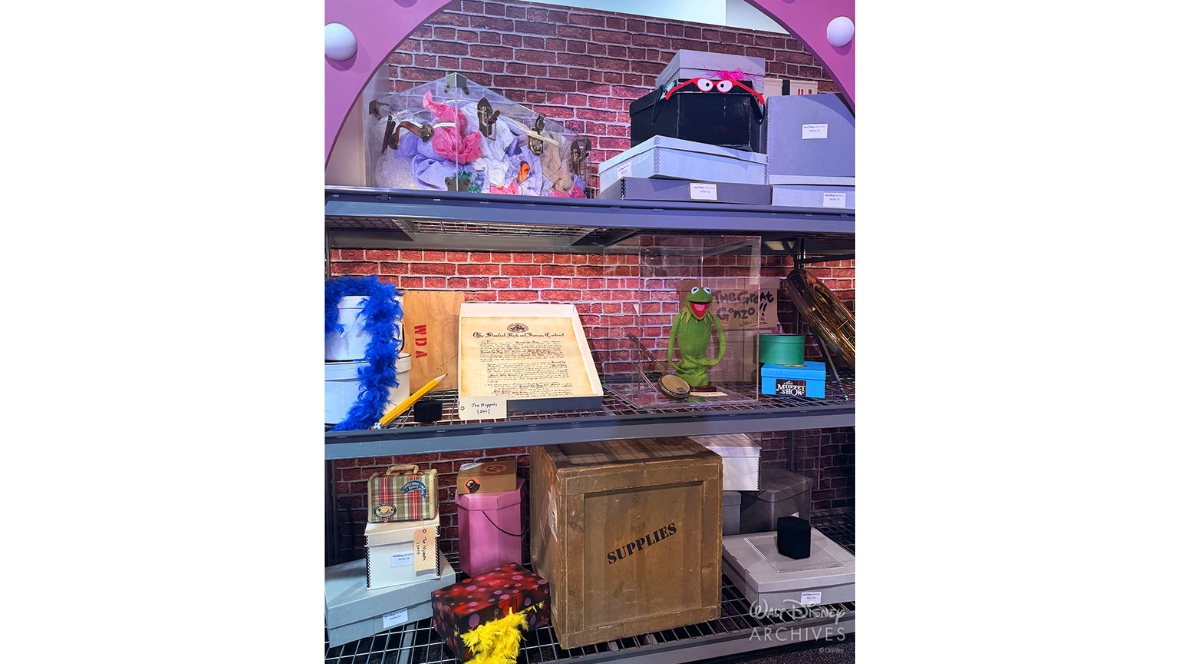 An image of objects in the &ldquo;Object Storage&rdquo; section of Walt Disney Archives: Uncrated at D23: The Ultimate Disney Fan Event.