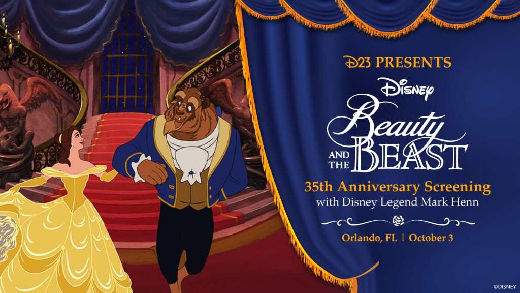 Beauty and the Beast 35th Anniversary Screening with Disney Legend Mark Henn &ndash; Orlando, FL
