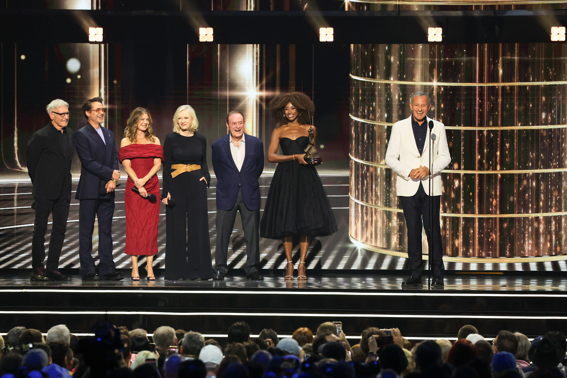 Bob Iger, Robert Downey Jr., Diane Sawyer, Harrison Ford, Ellen Pompeo, Al Michaels
