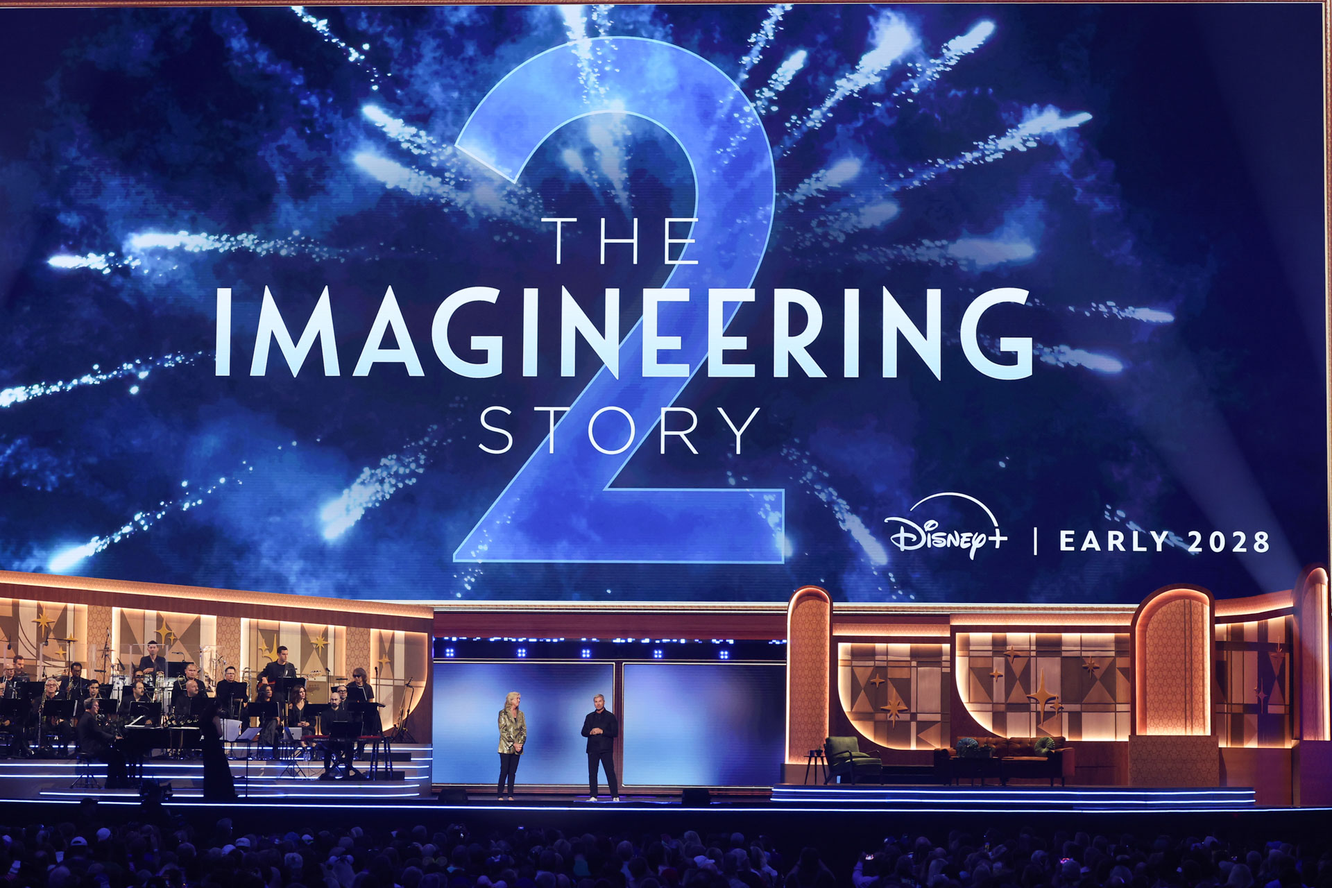 Leslie Iwerks presents The Imagineering Story 2 announcement during D23: The Ultimate Disney Fan Event.