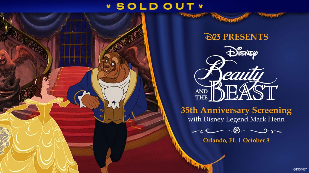 Beauty and the Beast 35th Anniversary Screening with Disney Legend Mark Henn &ndash; Orlando, FL