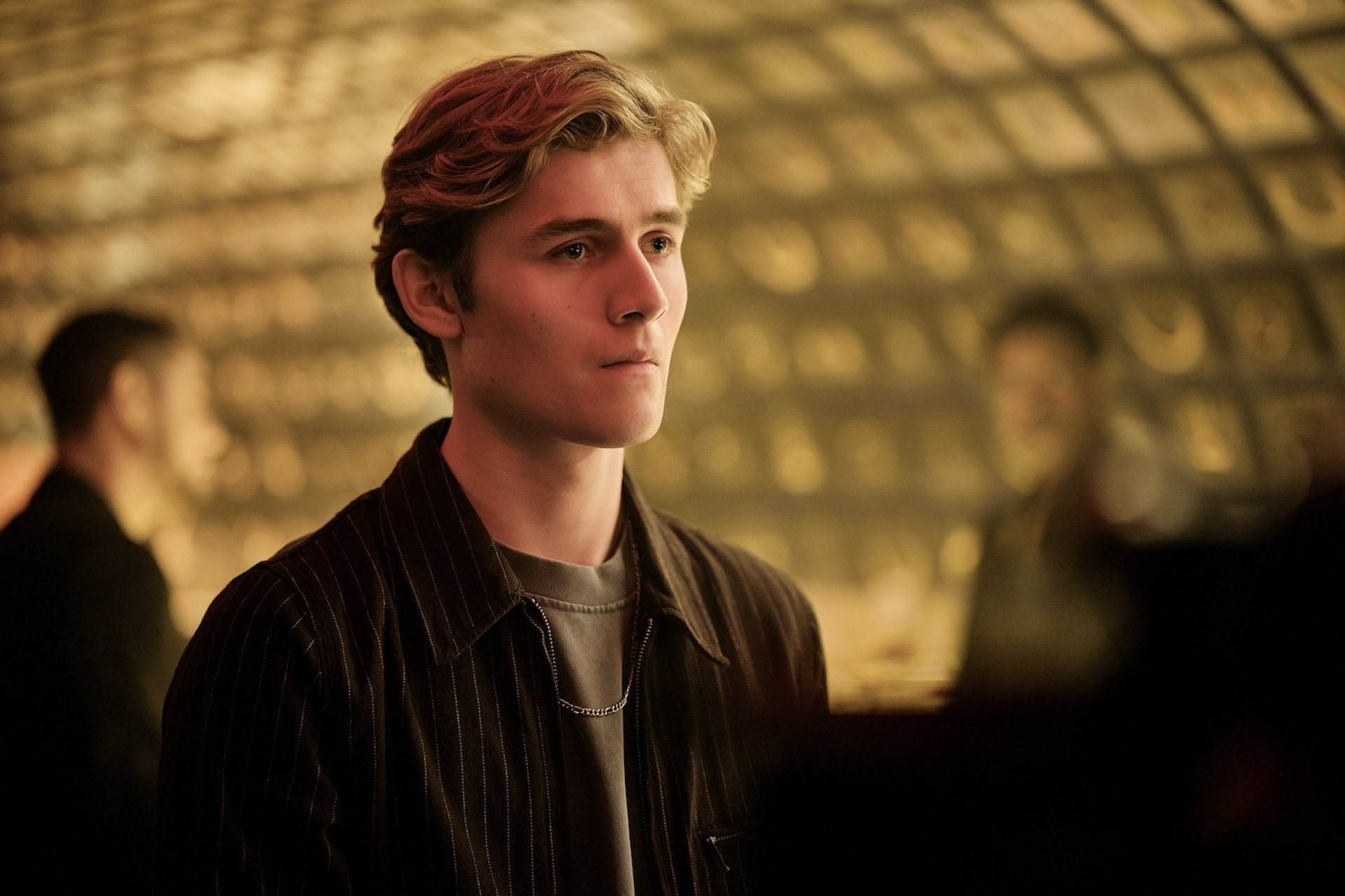 A closeup of Ollie, played by Louis Thresher, in a scene from Disney&rsquo;s Coven Academy