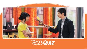 Alex Russo and Justin Russo face each other during a scene from Wizards of Waverly Place, with Justin holding a wand indoors